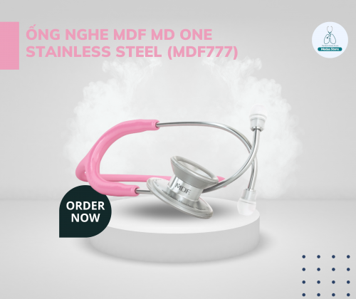 Ống nghe MDF MD One Stainless Steel (MDF777) HỒNG