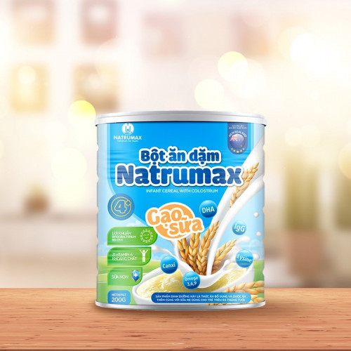 Bột ăn dặm Natrumax Gạo Sữa 200g