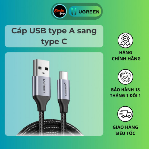 Cáp sạc nhanh UGREEN USB 2.0 A sang Micro US290, 1M, 2A, 480Mbps, Vỏ siêu bền- Hàng chính hãng