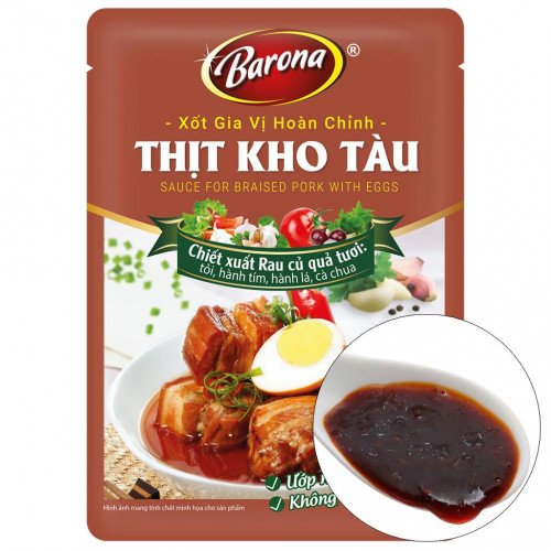 BA10 - Xốt gia vị hoàn chỉnh Thịt kho tàu ベトナム風角煮ソース 80g x 20 gói