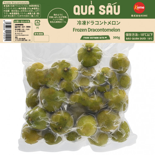 MG08 - Quả sấu gọt vỏ đông lạnh 冷凍ドラコントメロン 300g x 30 pack