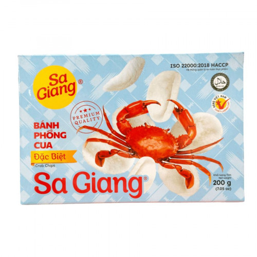 SG02 - Bánh phồng cua Sa Giang 35mm バインフォンクアーサ・ジャン (200g x 30 boxes)