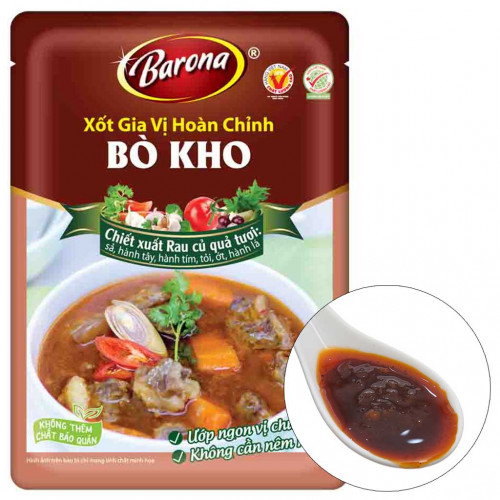 BA05 - Xốt gia vị hoàn chỉnh Bò kho 牛肉煮込みソース 80g x 20 gói