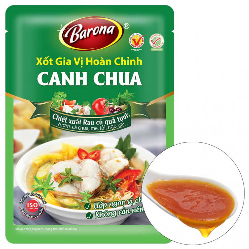 BA06 - Xốt gia vị hoàn chỉnh Canh Chua 酸っぱいベトナム風スープ 80g x 20 gói