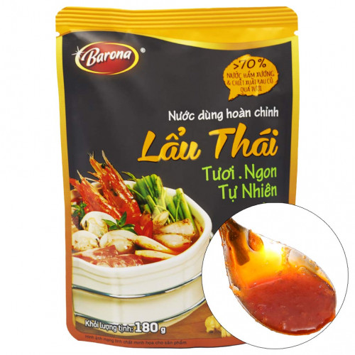 BA07 - Xốt gia vị hoàn chỉnh Lẩu Thái タイ鍋スープ 180g x 40 gói