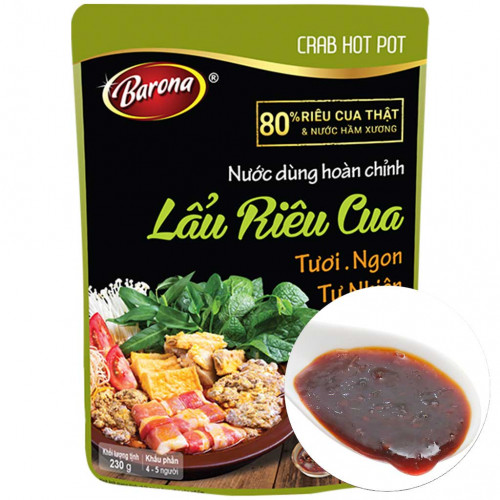 BA11 - LẨU RIÊU CUA カニ鍋スープ 230G X 40 GÓI