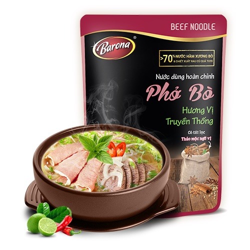 BA16 - Nước dùng hoàn chỉnh PHỞ BÒ フォー・ボー 牛肉フォースープ (150g x 40 gói)