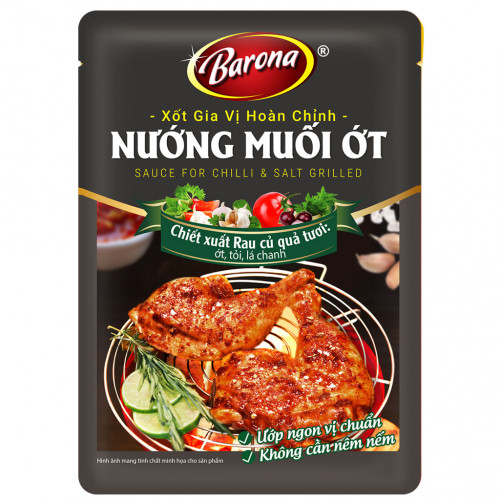 BA20 - Xốt Barona NƯỚNG MUỐI ỚT (80g x 20 packs)