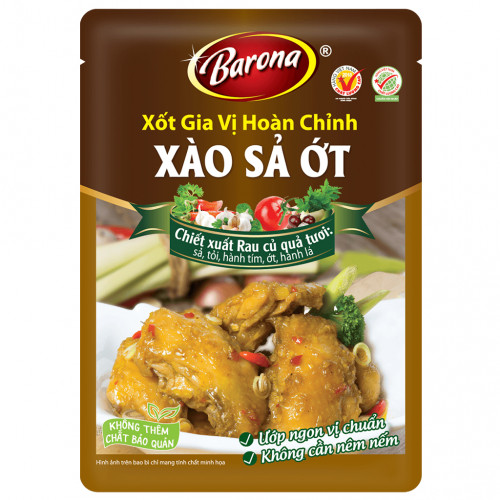 BA23 - Xốt Barona Xào sả ớt (80g x 20 packs×4boxes )シャオサオット