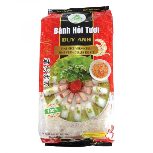 DU15 - BANH HOI TUOI DUY ANH ( 400g x 30 packs ) 乾燥米粉の細麺