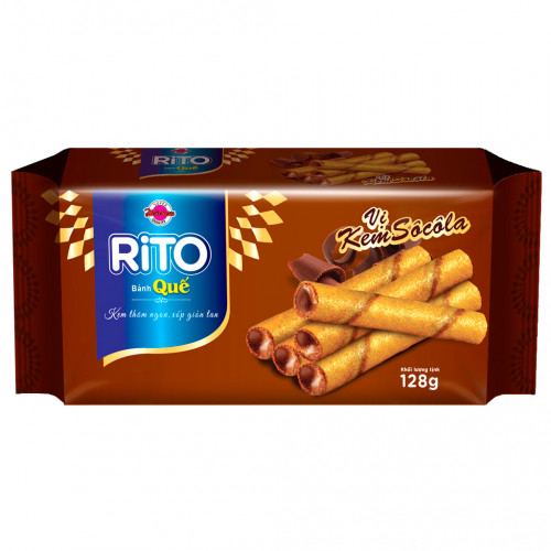 HC06 - Bánh quế chocolate Rito クレーブスティックチョコ Rito (128gx 32 packs)