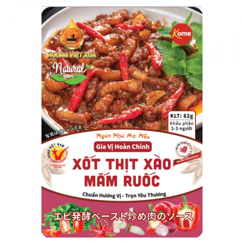HVX05 - Xot thit xao mam ruoc  (82g x 20 packs x 4box) エビ発酵ペースト炒め肉のソース