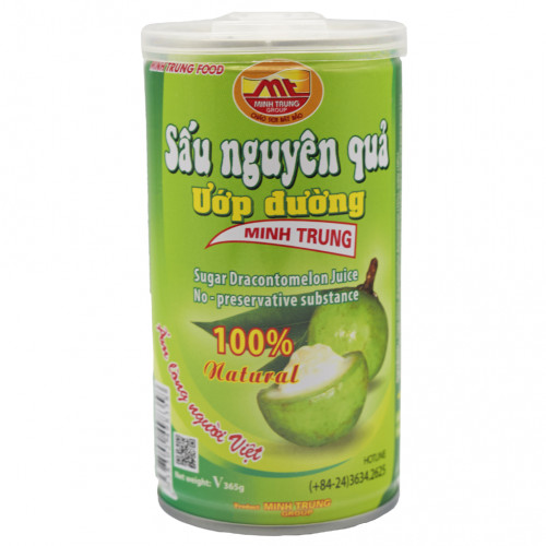 MT01 - Sấu nguyên quả ướp đường ドラコントメロン果実飲料水365ml x 24 lon