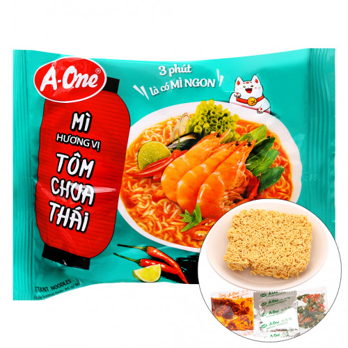 AO02 - Mỳ ăn liền vị Tôm chua Tháiインスタントヌードルトムヤンクン味(85gx30 packs)