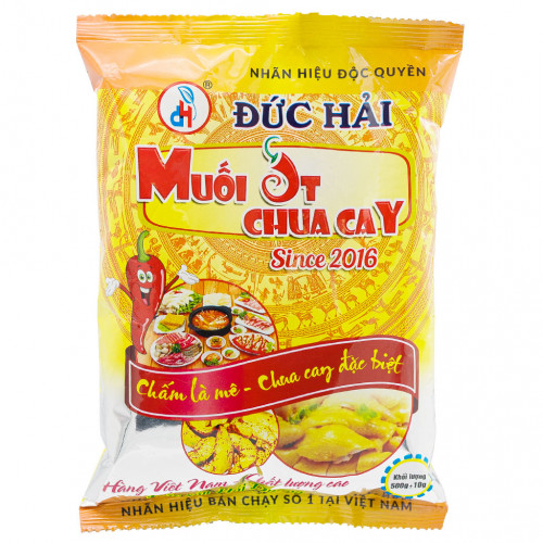 DH08 - Muối chua cay Đức Hải 酸っぱい辛い調味料塩 500g x 24 gói