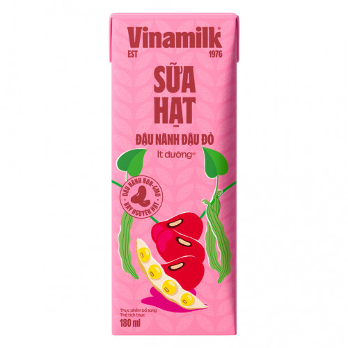 VNM13 - Sữa đậu nành Đậu đỏ 豆乳飲料（小豆味）(180ml x 48 boxes)