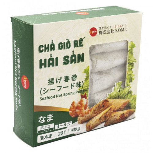 NT25 - Chả giò rế hải sản 20 cái/ hộp 揚げ春巻きシーフード味 (400gx24packs)