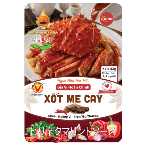 HVX09 - Xot me cay (82g x 20 packs x 4box) ピリ辛タマリンドソース