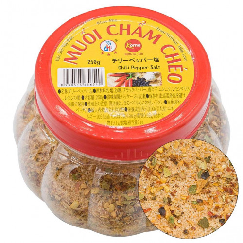 DH03 - Muối chẩm chéo チリーペッパー塩 250g x 45 hũ