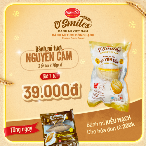 Bánh Mì Nguyên Cám 3 Ổ/Túi